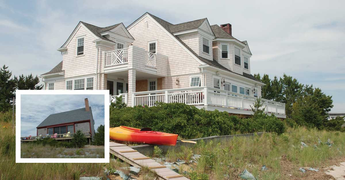 Outermost harbor home joseph w dick renovation seaside sideview deck