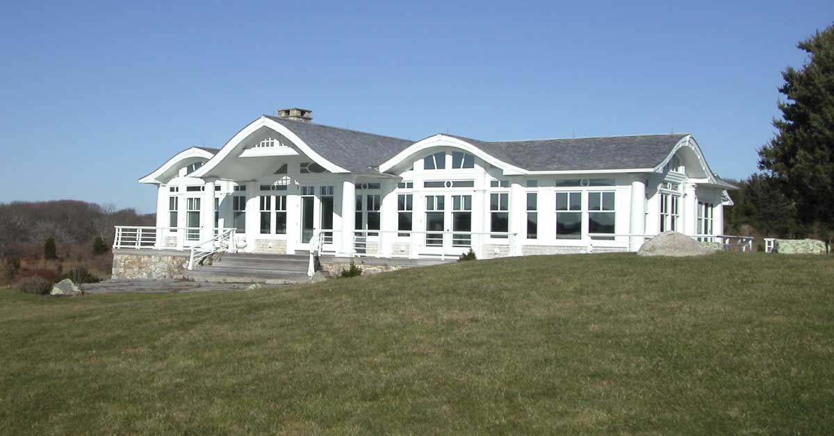 Quitsa pond home joseph w dick front view from lawn