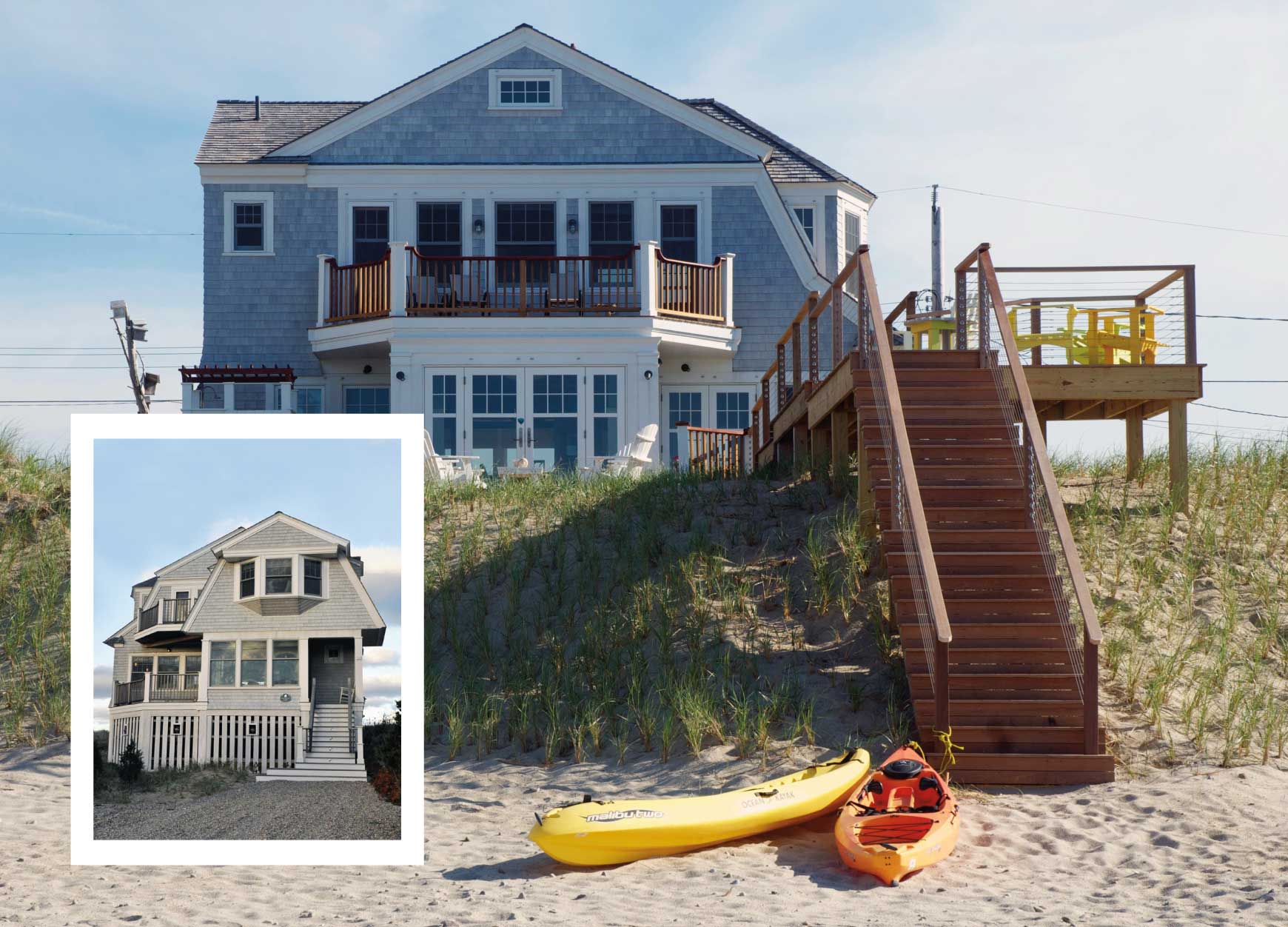 Saltmarsh house front and back views are shown.