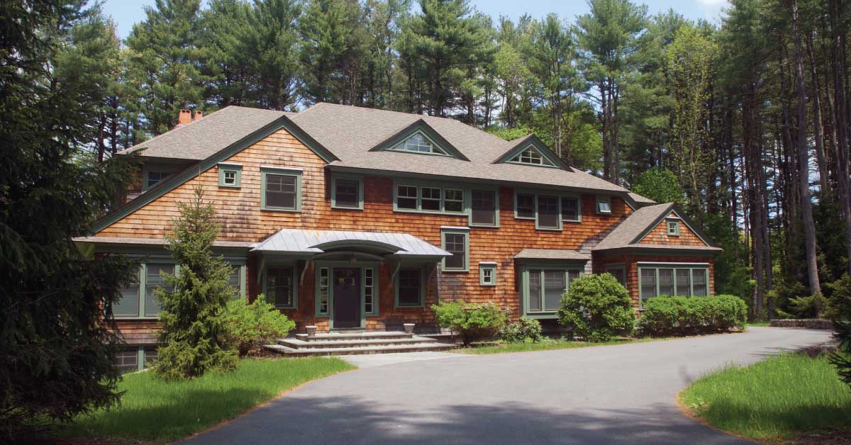 Woodland home joseph w dick front view from driveway