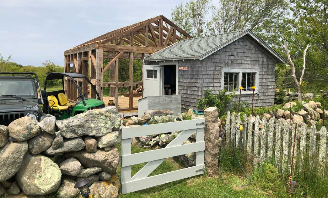 Joe-w-dick-barn-restoration-reconstruction-stone-wall-gate-fence-office